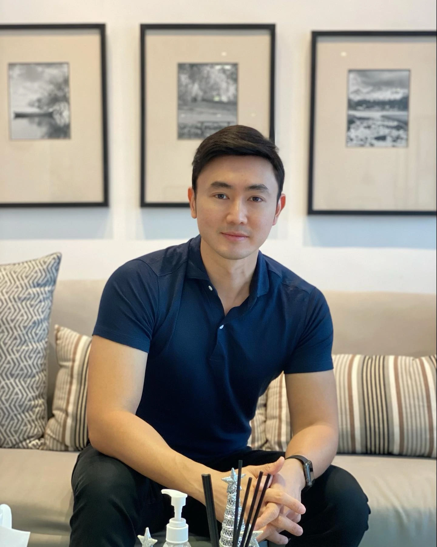 Dr. Chin Donald Kim in clinical consultation setting with medical credentials displayed